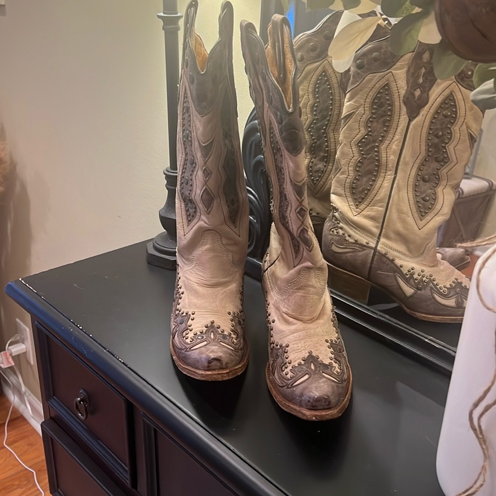 Leather Cowgirl Boots